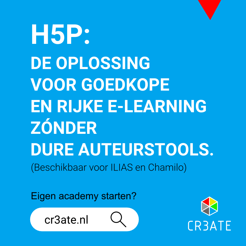 H5P: De oplossing voor goedkope en rijke e-learning zónder dure auteurstools.