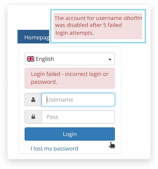 Account locking in Chamilo update 1.11.18